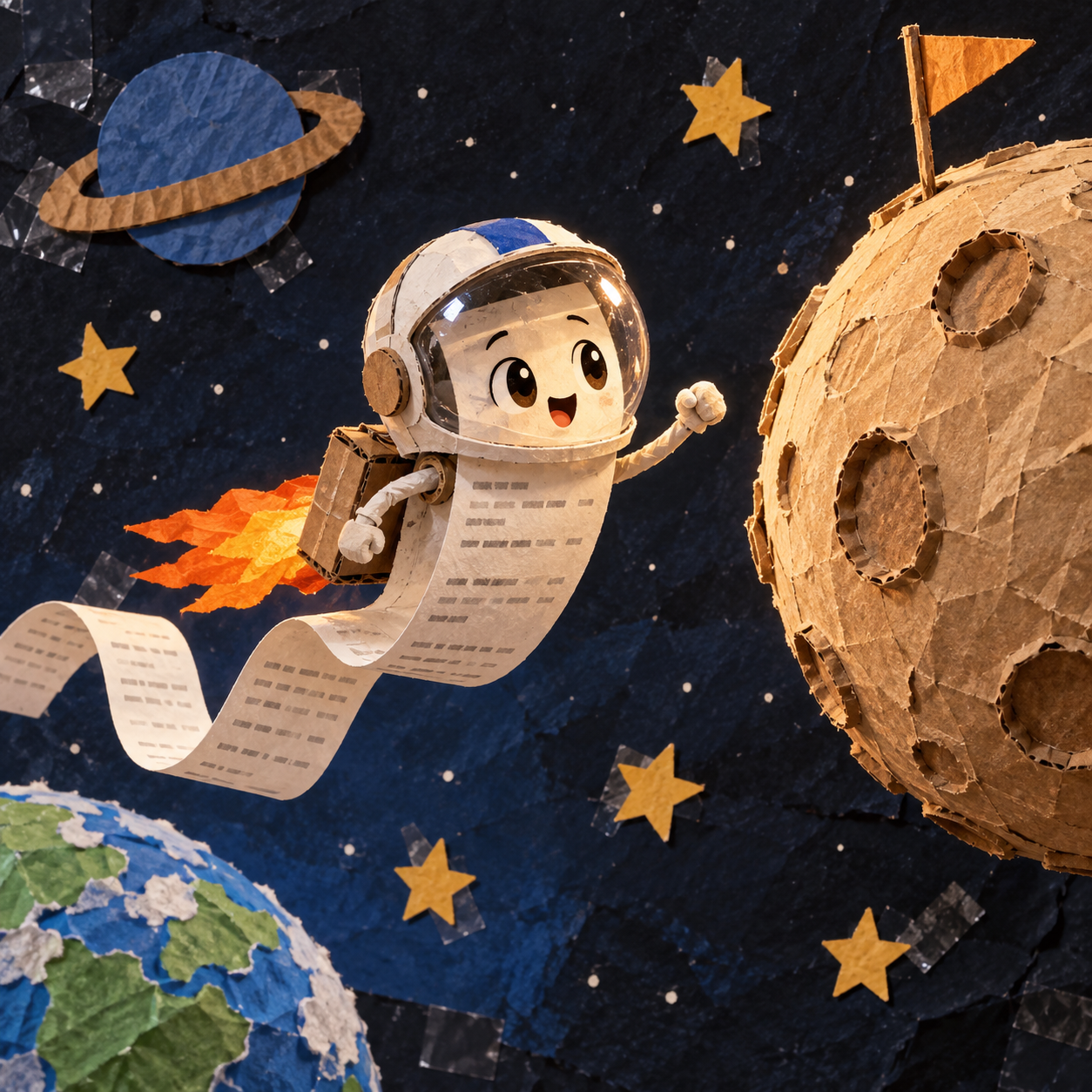 Moon Receipt original meme artwork